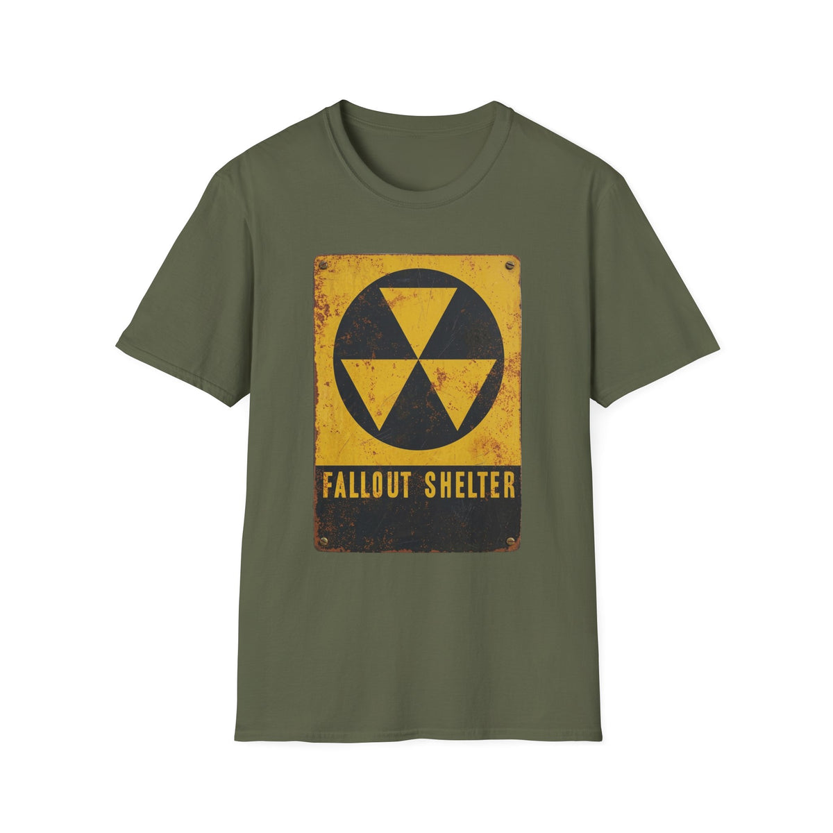 Fallout Shelter Vintage Nuclear Sign T-Shirt