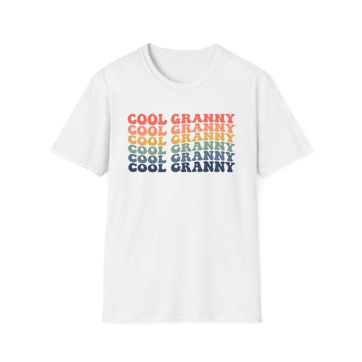 Cool Granny Retro Rainbow T-Shirt