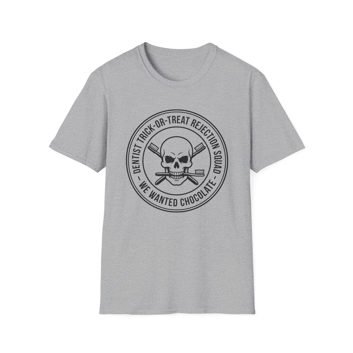 “We Wanted Chocolate” Skull  Halloween T-Shirt