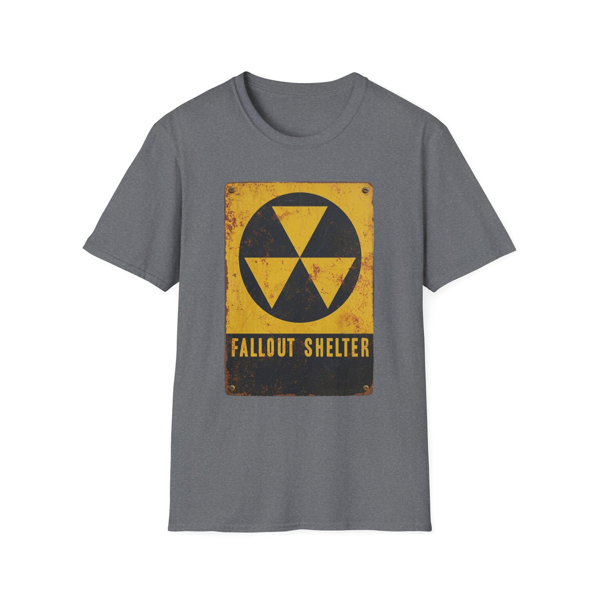 Fallout Shelter Vintage Nuclear Sign T-Shirt