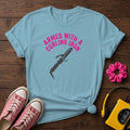 Armed With A Curling Iron Women’s T‑Shirt