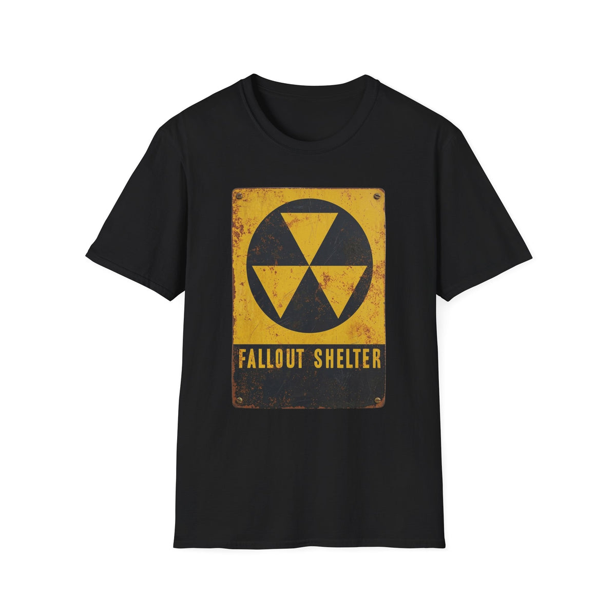Fallout Shelter Vintage Nuclear Sign T-Shirt