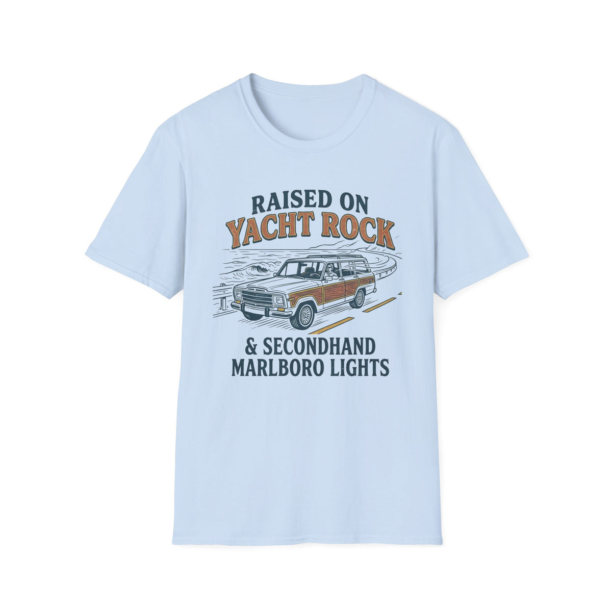 Yacht Rock -"Raised on Yacht Rock & Secondhand Marlboro Lights" T-Shirt