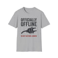 "Officially Offline: Do Not Disturb, Earned" Relaxed Disconnect T-Shirt