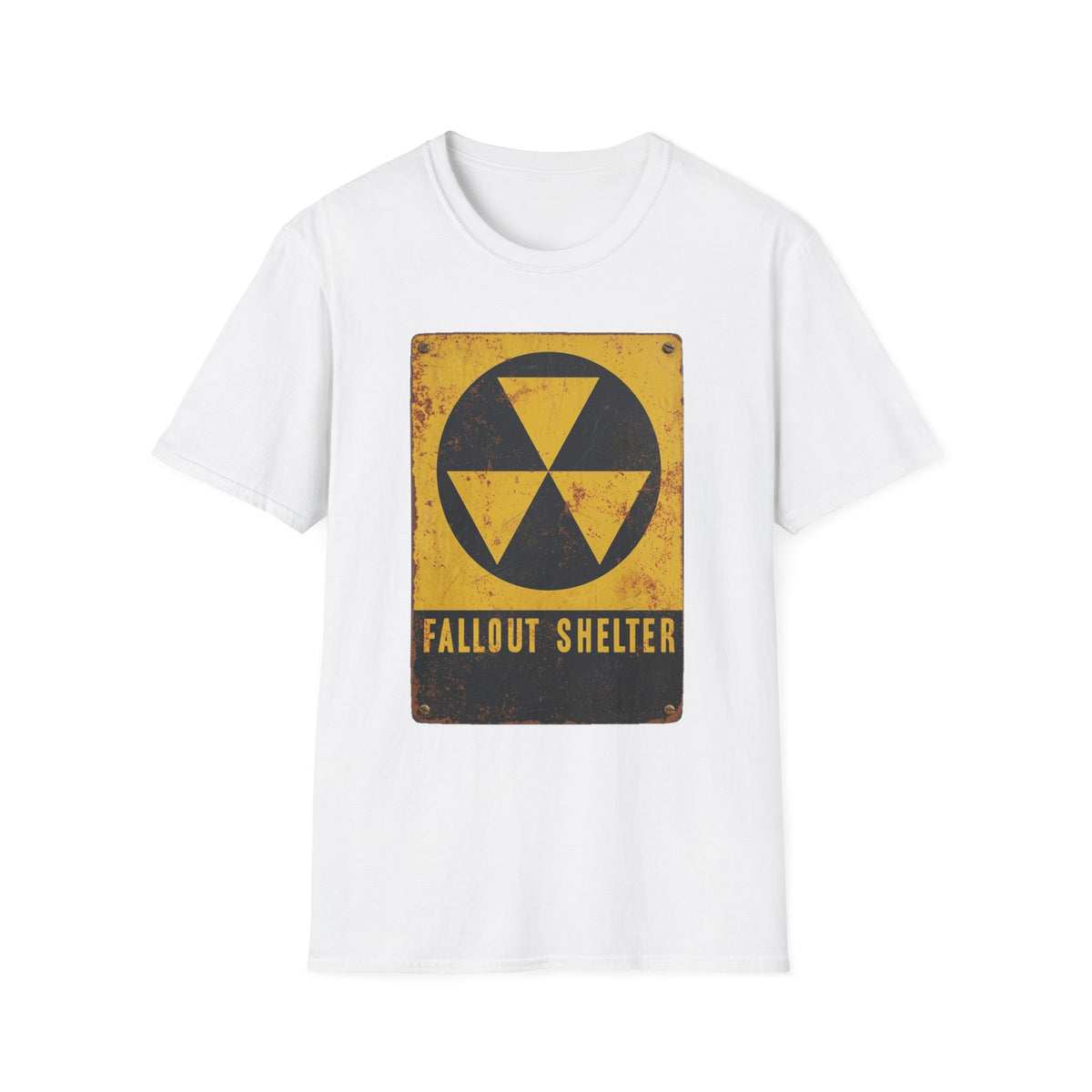 Fallout Shelter Vintage Nuclear Sign T-Shirt