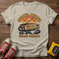 Breaker Breaker CB Radio T-Shirt — Sand wood flat-lay