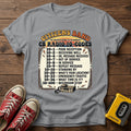 CB Radio 10-Codes T-Shirt — Sport Grey wood flat-lay