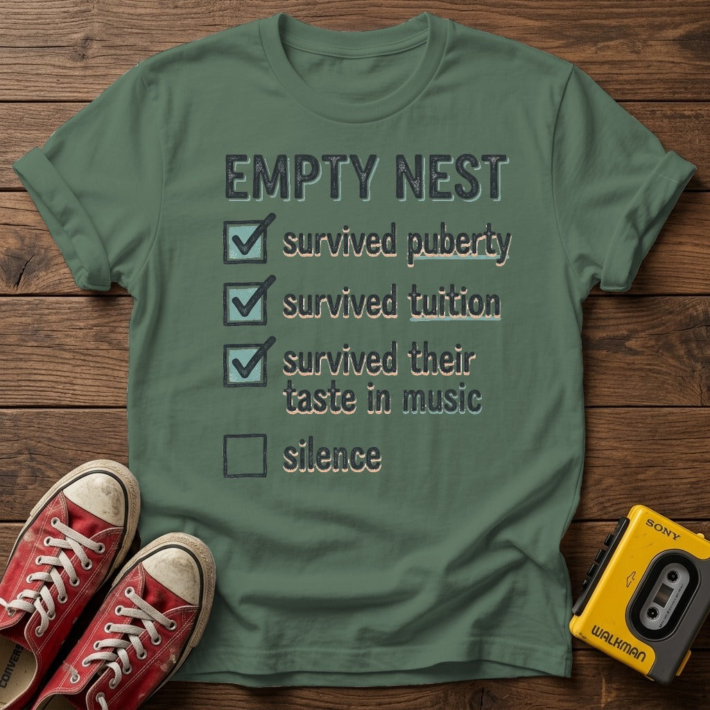 Military Green wood flat-lay