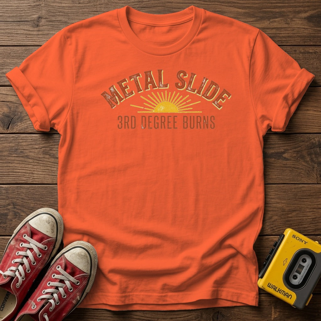 Orange wood flat-lay