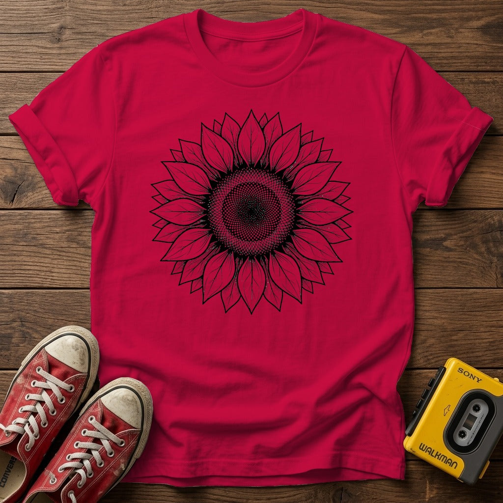 Heather Red wood flat-lay