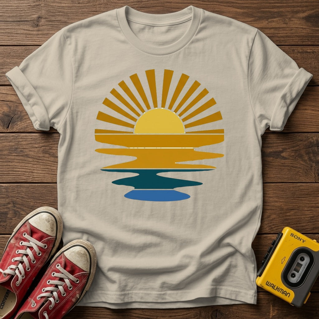 Sand wood flat-lay