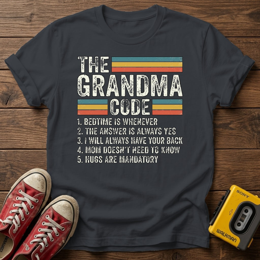 The Grandma Code T-Shirt - Dark Heather Grey