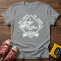 Vintage Surf Crest T‑Shirt — Sport Grey wood flat-lay